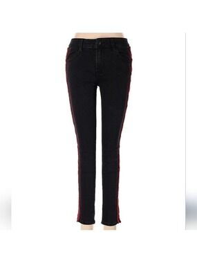 Q2 Black & Red Striped Pants